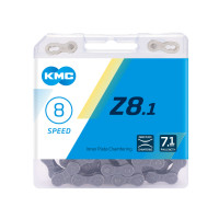 Ланцюг KMC Z8.1 1/2х3/32х116L сіра/сіра, 8шв.