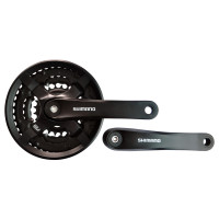 Шатун Shimano FC-ТY501, 170мм, 42х34х24Т, з черной защитой