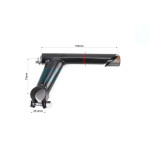 Винос руля СТ MTB 22,2х25,4хT1,4хL150хEXT60мм, HS001, черн.