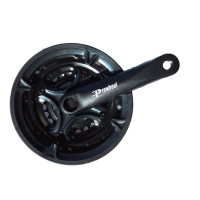 Шатун Prowheel АЛ 24/34/42Тх152мм, МА-АС49, черный