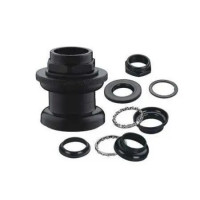 Рульова колонка 1" (30/25.4x30/27) різьбової вилки, чорна KL-B202