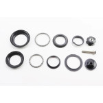 Рульові чашки Neco H-100 1-1/8"x1-1/4" безрізьбової вилки, напівінтегровані, чорний
