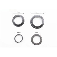 Рульові чашки Neco H-100 1-1/8"x1-1/4" безрізьбової вилки, напівінтегровані, чорний