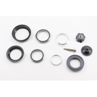 Рульові чашки KENLI KL-B331 1-1/8"x1,5" безрізьбової вилки, напівінтегровані, пром-підшипник, чорний
