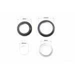 Рульові чашки KENLI KL-B331 1-1/8"x1,5" безрізьбової вилки, напівінтегровані, пром-підшипник, чорний