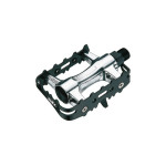 Педалі MTB 9/16" (102x62x24mm) ал, сріблясто-чорні NWL-91K