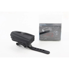 Ліхтар передній 1 діод 250 lumen, Li-ion 3.7V 1200mAh зарядка від USB MX-026