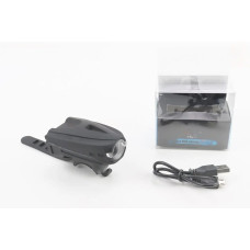 Ліхтар передній 1 діод 250 lumen, Li-ion 3.7V 1200mAh зарядка від USB MX-026