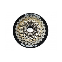 Вільнобіг Shimano 6шв, Tourney MF-TZ500, 14-28Т, захист спиць, срібл.